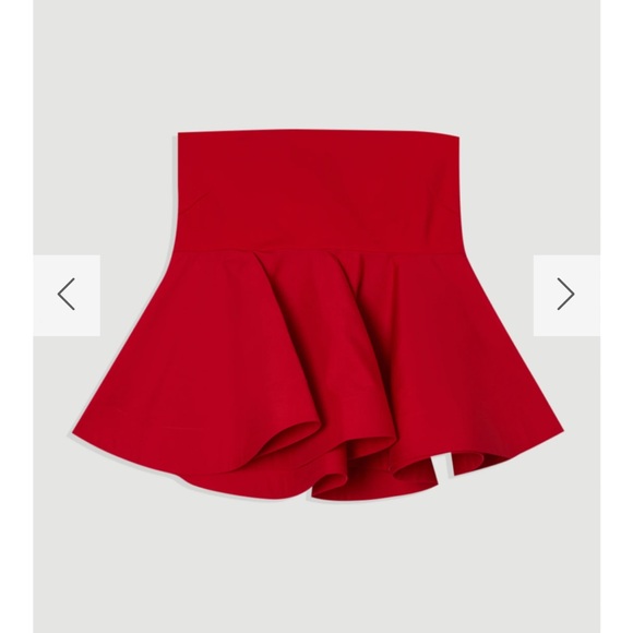 Karen Millan Ruffle Hem Ponte And Cotton Jersey Tube Top - Picture 3 of 6